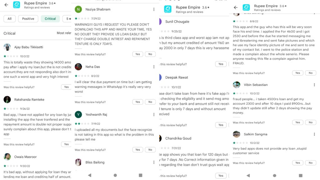 Rupee Empire app Customer Reviews